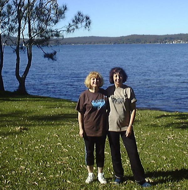 Geri Sandra by the lake2a